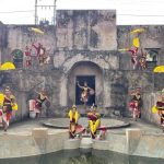 Pertunjukan tari di cagar budaya Warungboto